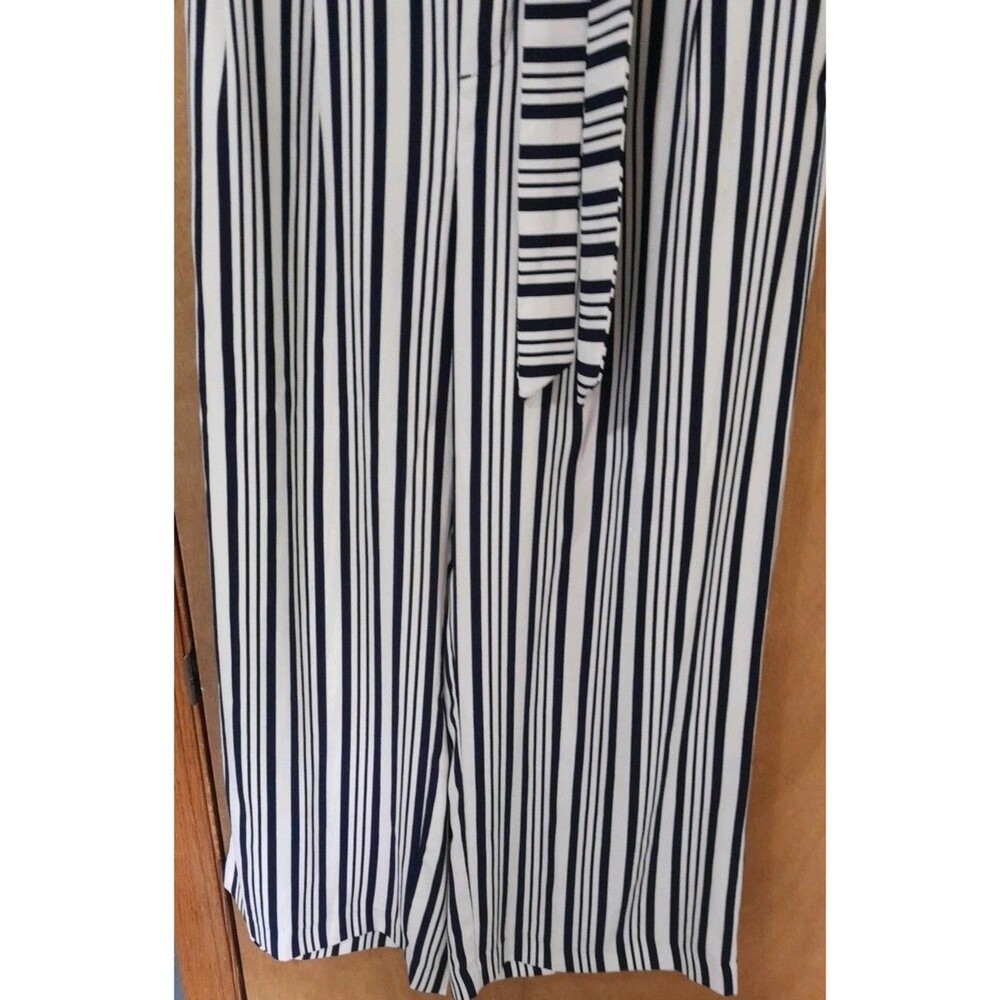 Philosophy-Republic  Size M Womans Capris-Front Black/White Tie Wide Leg - Picture 5 of 9